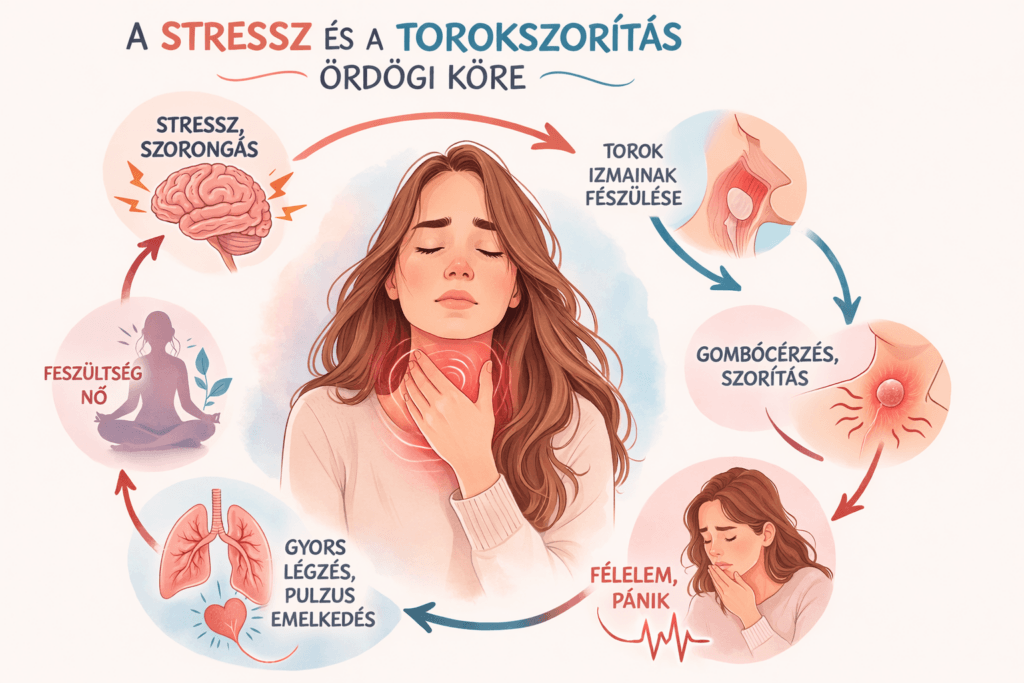 stressz torokfeszülés pánik ördögi kör